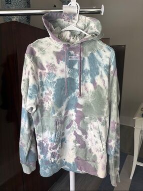 Nike Tie-Dye Hoodie in Pastel Blue, Green & Lavender size M
